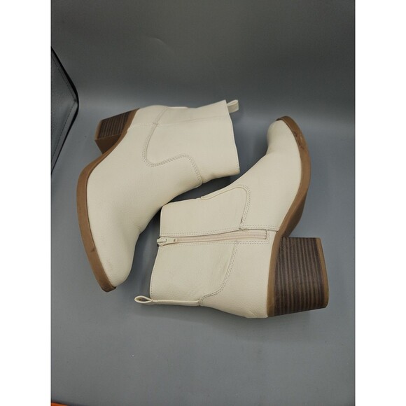 Old Navy Western Ankle Bootie Women's Sz 9 Bone Zip Bourne Toe S/409439-00 - Picture 5 of 10